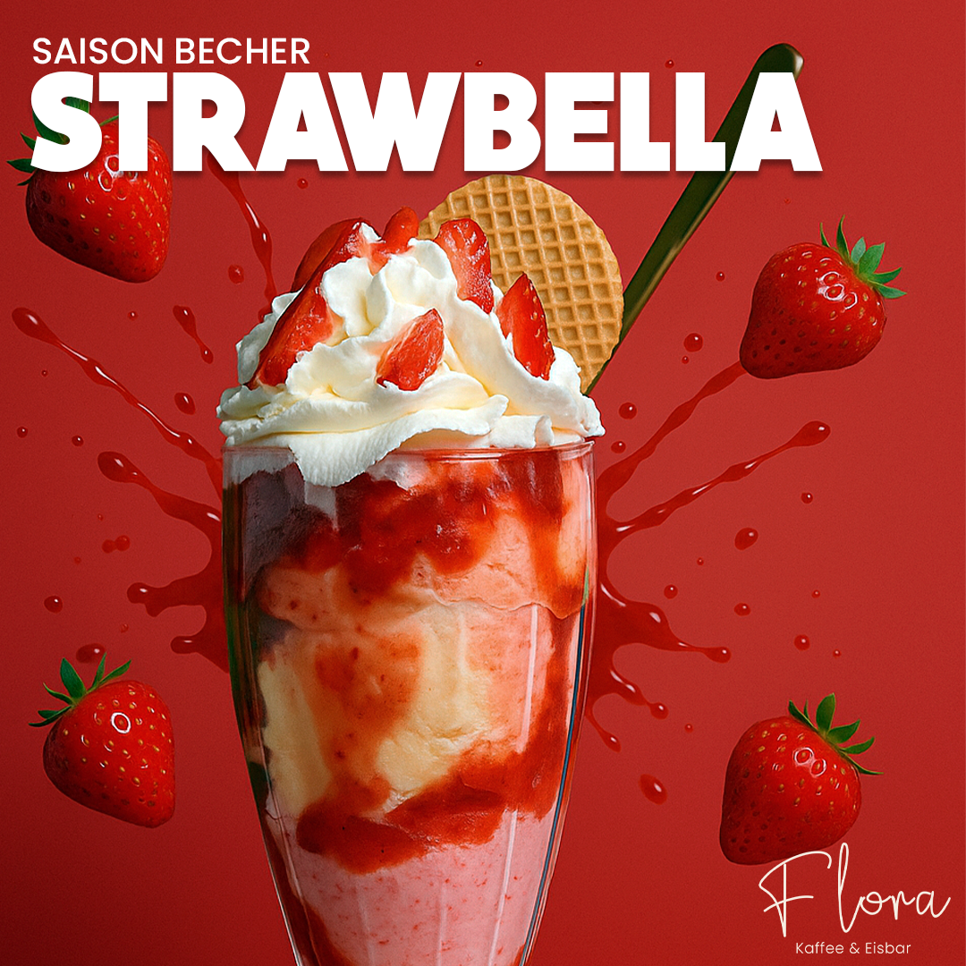 Flora Moment: Erdbeerbecher