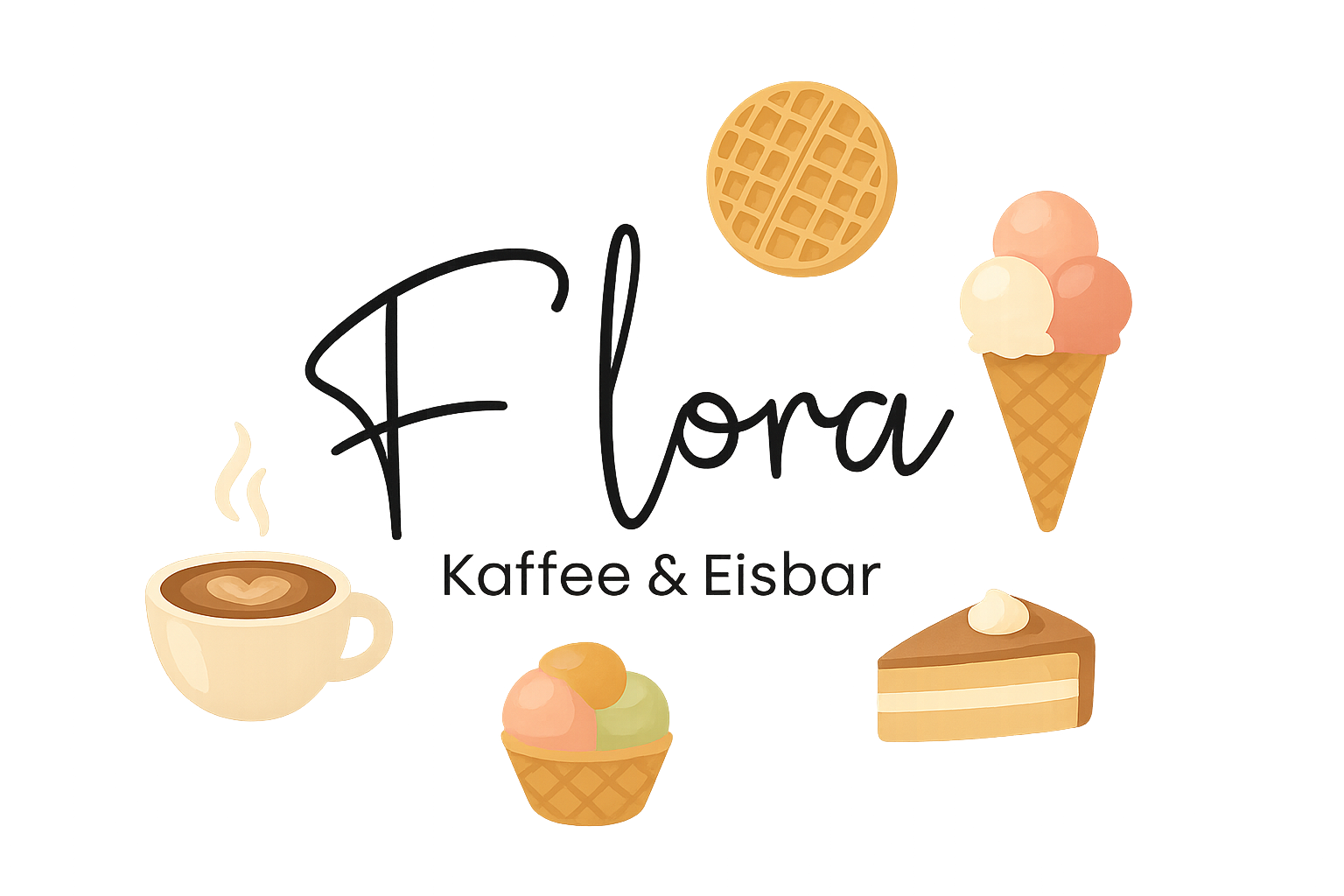 Flora Kaffee & Eisbar – Eis, Kaffee, Kuchen in gemütlichem Ambiente